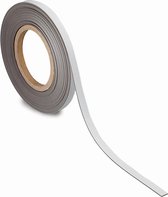 Magneetband maul beschrijfbaar 10mx10mmx1mm wit | Rol a 1 stuk