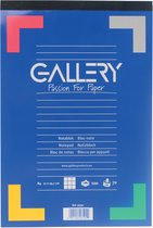 Bloc-notes Gallery format 21 x 297 cm (A4) quadrillé 5 mm bloc de 100 feuilles