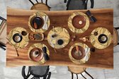 Sets de table ronds - Dessous de verre - Napperons de table ronds - Feuilles - Été - Tropical - Hawaï - 8 pièces