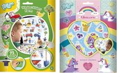 Kinder autoraam beplakken stickers combinatie set boerderij en eenhoorn thema - Vinyl stickers