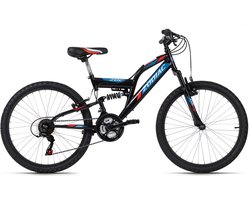 Ks Cycling Fiets Kinder-Mountainbike 24'' Zodiac RH 38 cm zwart-rood - 38 cm