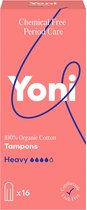 Yoni 100% Biologisch Katoenen Tampons - Heavy - 16 stuks