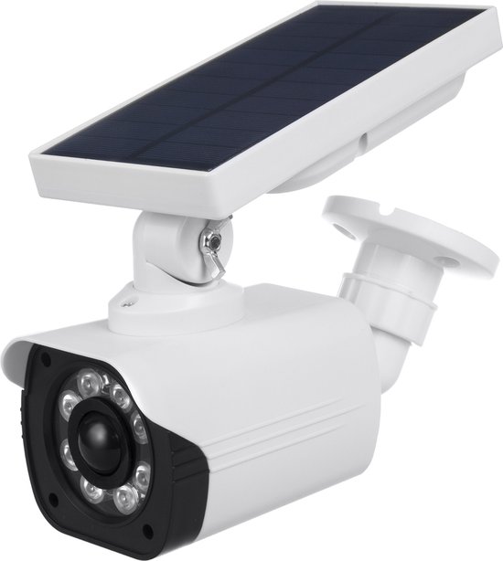 Zonne dummy camera | Knipperende LED | Bewegingssensor | LED-verlichting - met sticker SOL1800S