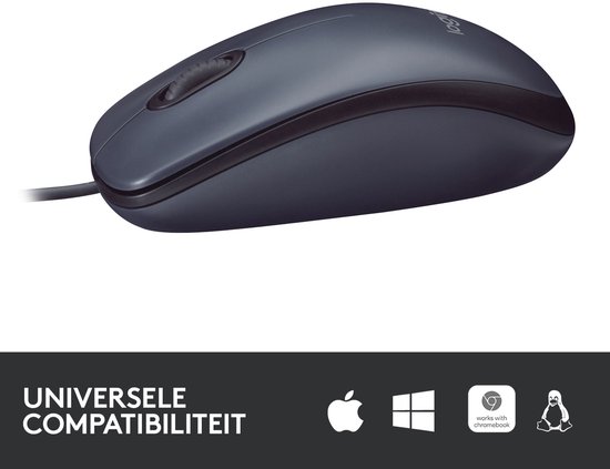 Logitech B100 - Muis - Zwart