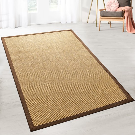 Karat Sisal-Tapijt - Vloerkleed - Amazonas - Kurk - Met rand - 70 x 130 cm