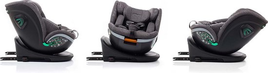 Babyauto Xperta i-Size Autostoel - 360° met Isofix - 40 tot 150cm - 0 tot 36kg - Tot 12 jaar - Kleur Grijs van BabyAuto — afbeelding 2