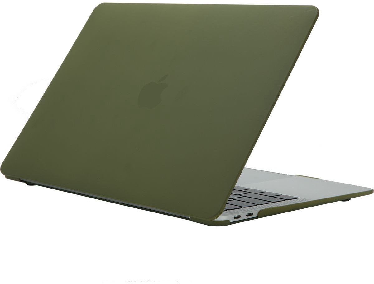 Mobigear Laptophoes geschikt voor Apple MacBook Air 11 Inch (2010-2016) Hoes Hardshell Laptopcover MacBook Case | Mobigear Cream Matte - Avocado - Model A1370 / A1465