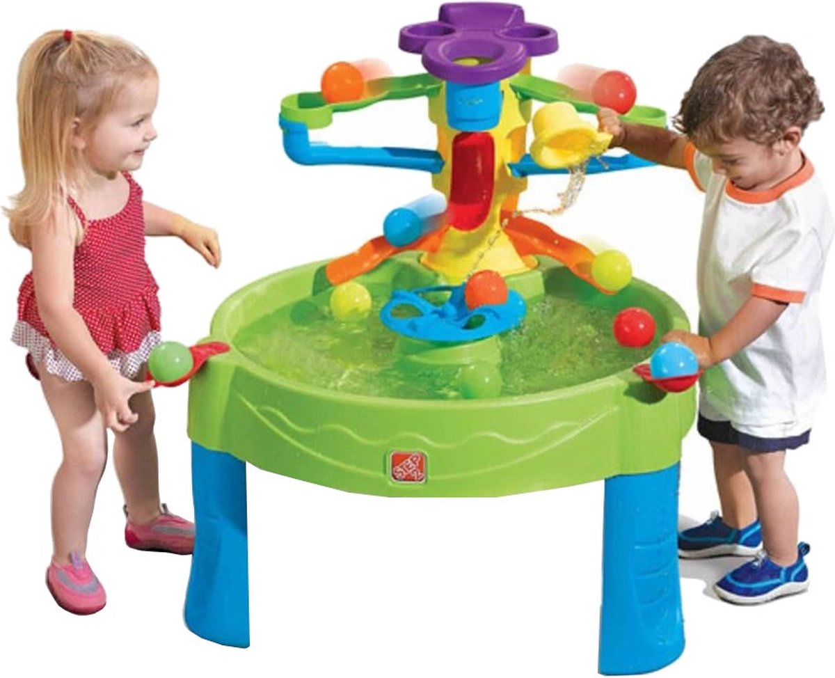 Step2 Busy Ball Watertafel - Met 13 accessoires: katapulten, speelballen en schepbeker - Waterspeelgoed voor kind - Activiteitentafel met ballen & water voor de tuin / buiten — afbeelding 9