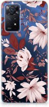 Silicone Back Case Xiaomi Redmi Note 11 Pro 5G GSM Hoesje Watercolor Flowers