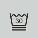 Instruction de lavage : lavage délicat à 30 degrés.