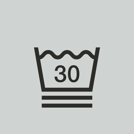 Instruction de lavage : lavage délicat à 30 degrés.