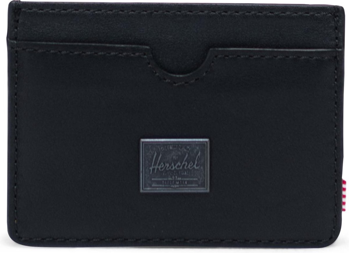 Charlie Leather RFID - Black / Kaarthouder - pasjeshouder met RFID blocking layer / leder / / Zwart