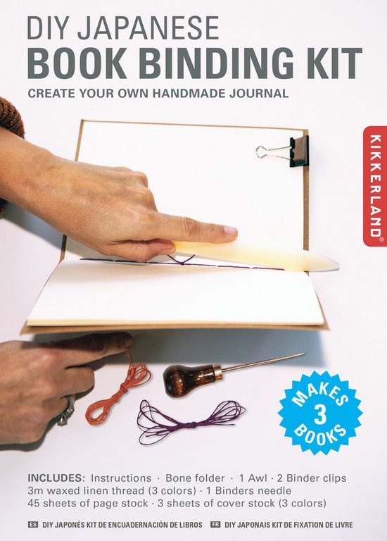Kit de reliure de livre - DIY - Cuir la méthode traditionnelle japonaise de  reliure 