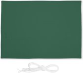 Relaxdays schaduwdoek - rechthoekig - polyester - zonnedoek - 4 scheerlijnen - groen - 3,5 x 4,5 m