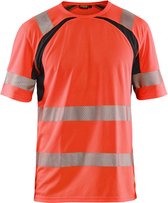 Blaklader UV-T-shirt High Vis 3397-1013 - High Vis Rood/Zwart - L