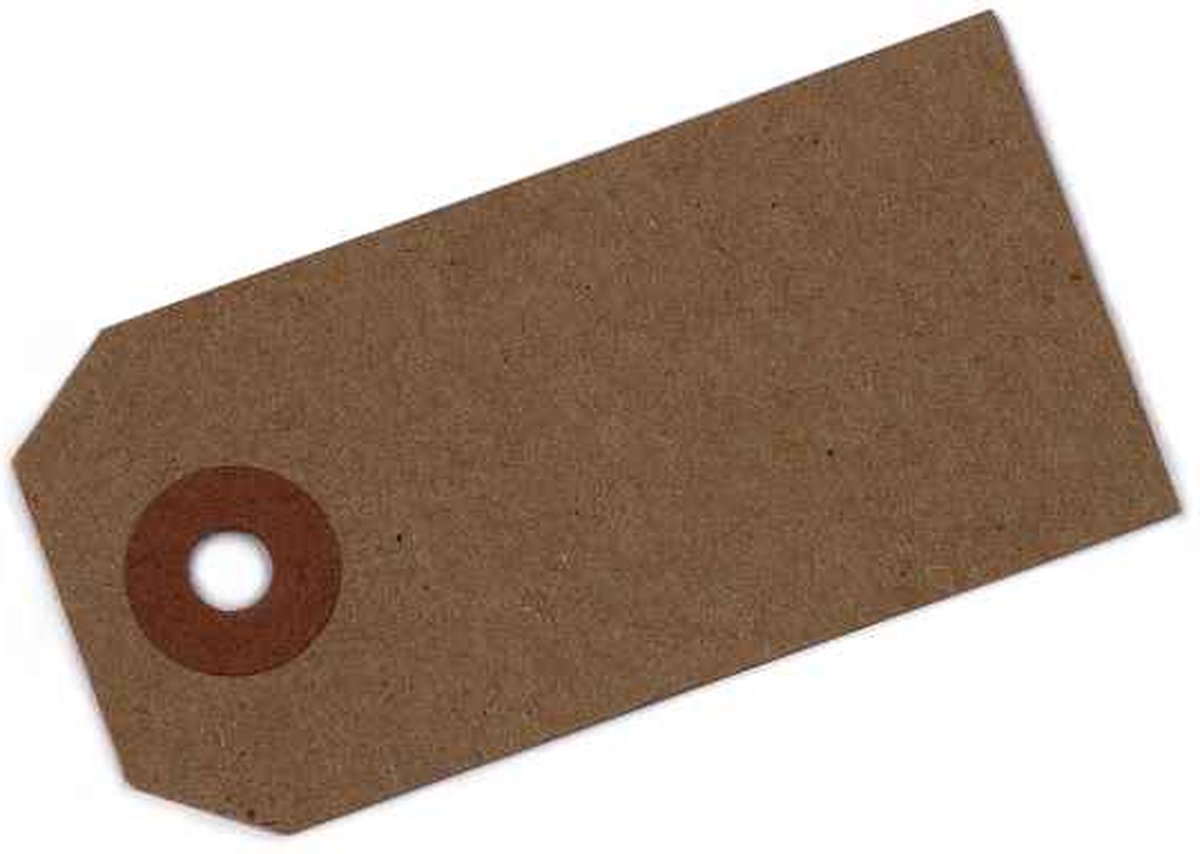 Kaartjes 81x41mm | bruin | 25 stuks