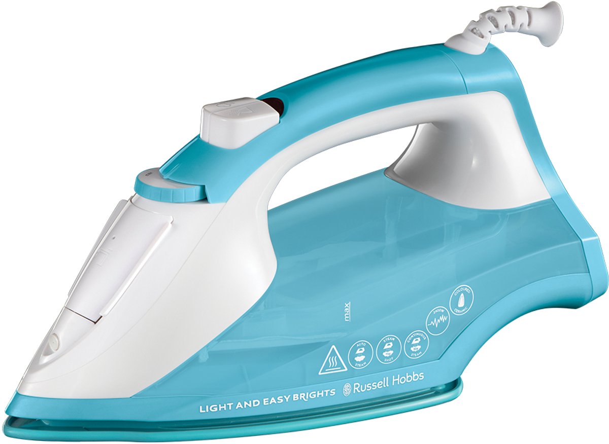 Russell Hobbs Light & Easy Brights Strijkijzer / Stoomstrijkijzer 26482-56 - Agua