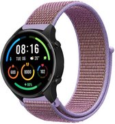 Strap-it Smartwatch bandje nylon - geschikt voor Xiaomi Mi Watch / Xiaomi Watch S1 / Watch S1 Pro / Watch 2 Pro - Active - lila