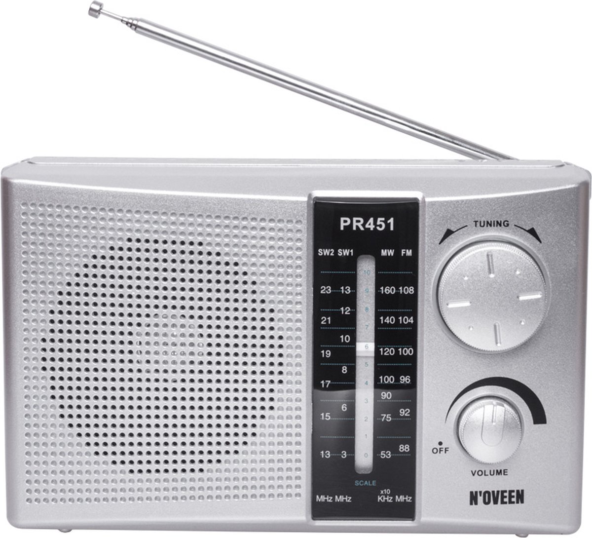 Noveen PR451 radio Draagbaar Zilver