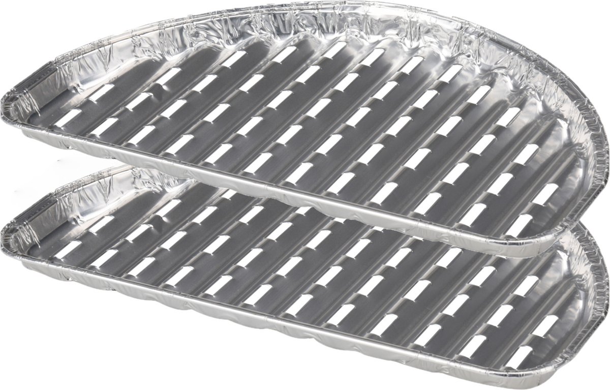 BBQ Collection barbecue grillschalen - Set van 16x stuks - 33 x 19 cm - Vlees grillen - BBQ rooster