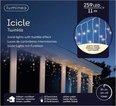Icicle lights 259led 11m warm white | Lumineo 494828
