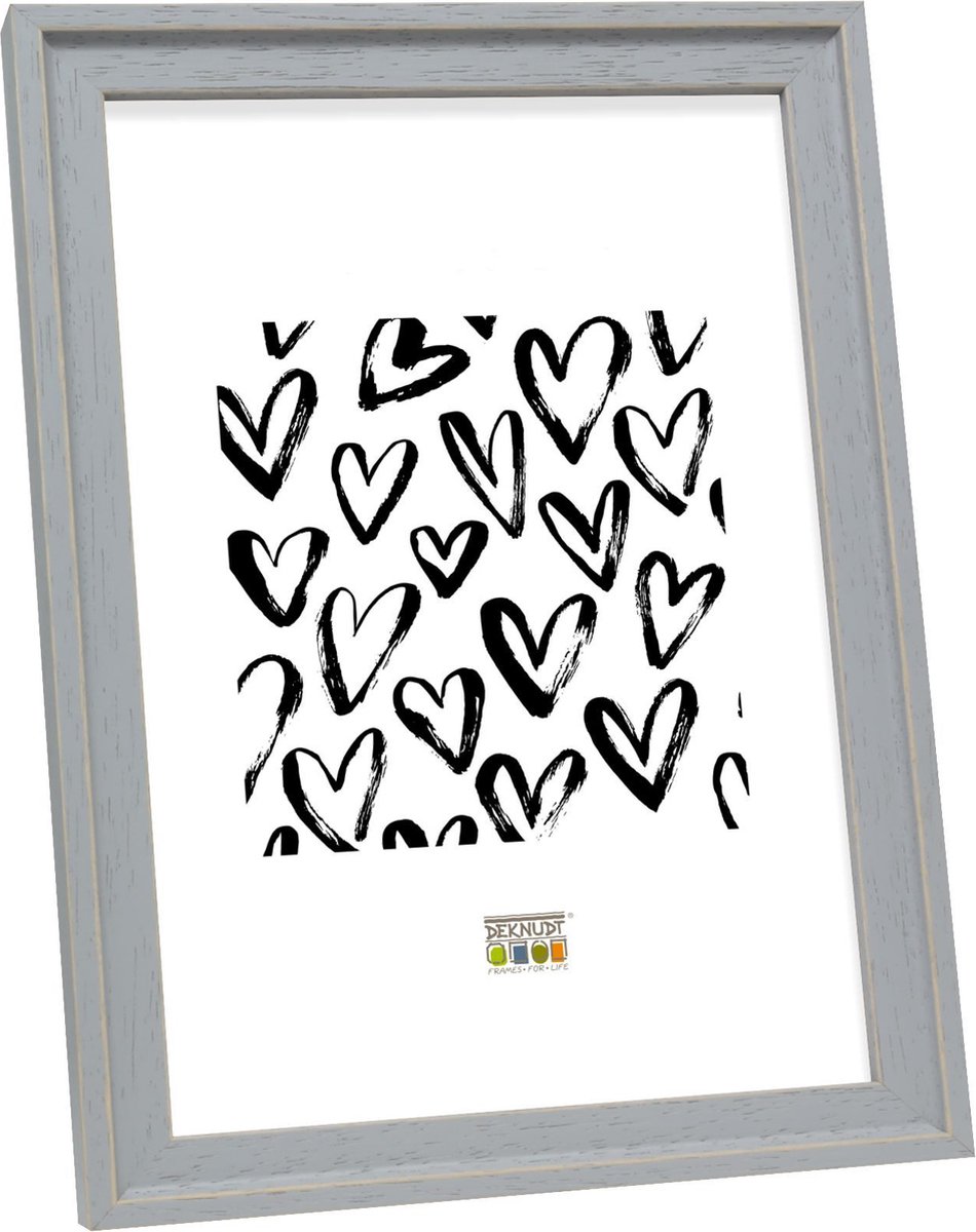 Deknudt Frames fotolijst S45ES3 - grijs handgeschilderd - foto 15x15