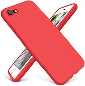 Shieldcase Siliconen hoesje met camera bescherming geschikt voor Apple iPhone SE 2020 / SE 2022 - rood