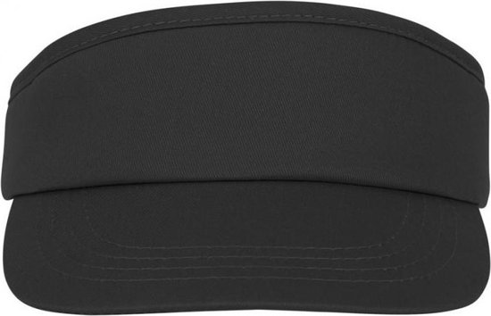 Bullet Sunvisor zonneklep voor volwassenen - Zwart - Katoenen verstelbare zonneklep - Dames/heren