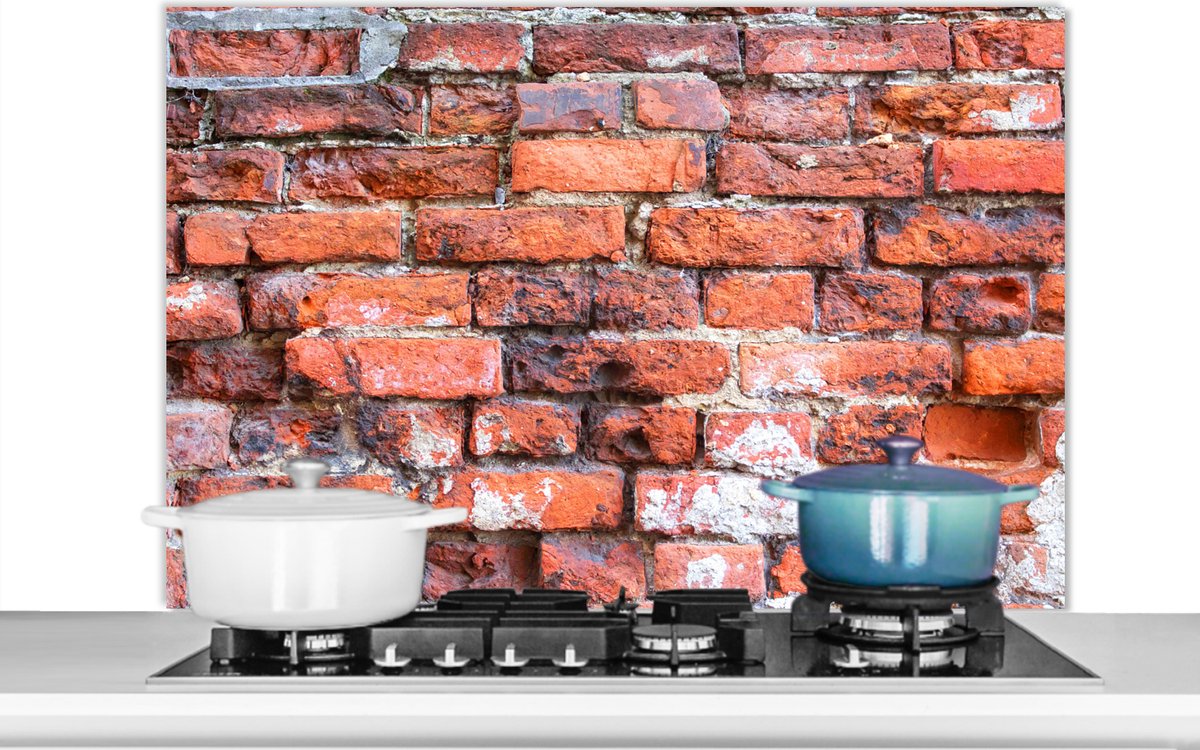 Spatscherm - Metselen - Spatwand- Muur - Koken - Baksteen - Keuken achterwand - 100x65 cm