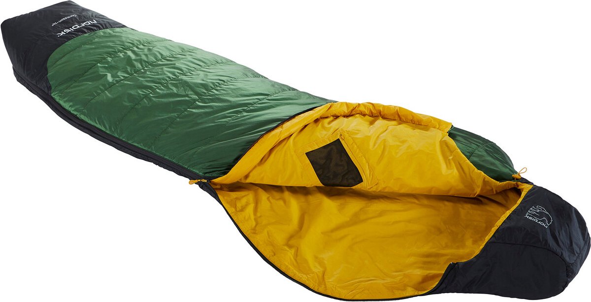 Nordisk Gormsson +10° Curve Slaapzak XL, zwart/groen