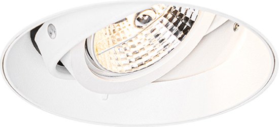 Faretto Da Incasso Trimless Qazqa ONEON 50 - 1 Luce GU10 Nero - Per Cartongesso - Moderno E Regolabile