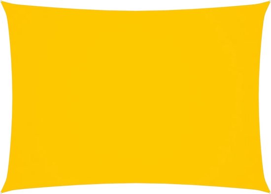 vidaXL Parasol rectangulaire 3 x 5 m Tissu Oxford Jaune