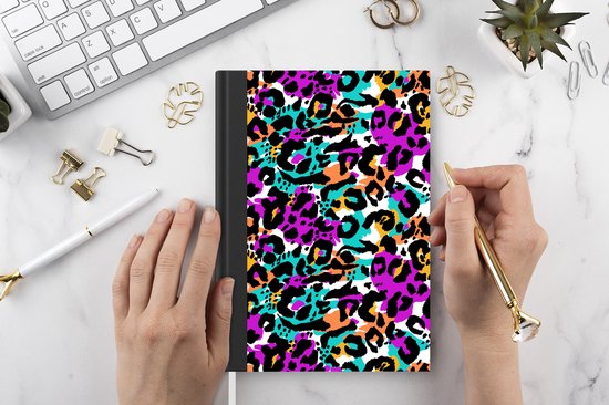 Carnet - Cahier - Arc-en-ciel - Panthère - Motifs - Carnet - Format A5 - Bloc-notes