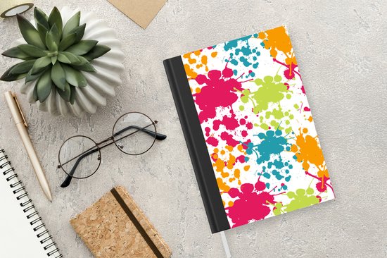 Carnet - Cahier - Motifs - Peinture - Arc-en-ciel - Carnet - Format A5 - Bloc-notes