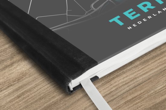 Carnet - Carnet - Plan de la ville - Terneuzen - Grijs - Blauw - Carnet - Format A5 - Bloc-notes - Carte