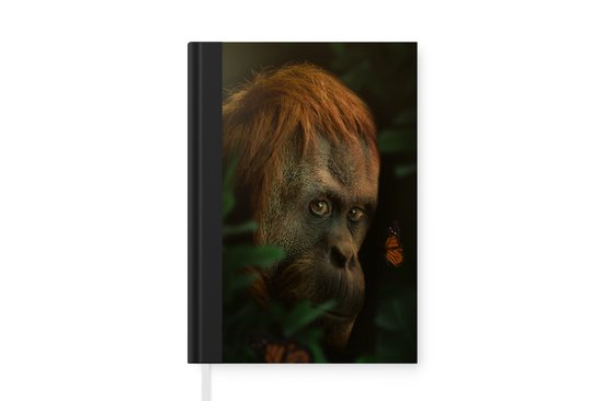 Carnet - Carnet d'écriture - Jungle - Singe - Papillon - Carnet - Format A5 - Bloc-notes