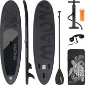 Opblaasbare Stand Up Paddle Board Maona Zwart, 308x76x10 cm, incl. pomp en draagtas, gemaakt van PVC en EVA