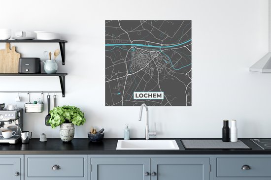Affiche Plan de la ville - Lochem - Carte - Carte - 75x75 cm