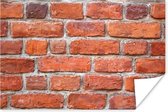Poster Mur - Brique - Rouge - 60x40 cm