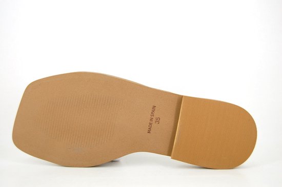 Stravers - Platte Slippers met Vierkante Neus Maat 44 Dames Grote Maten Schoenen