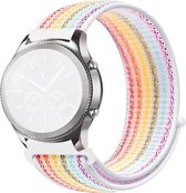 Bracelet en nylon (multicolore), adapté pour Samsung Galaxy Watch 42mm, Watch 4 (40 & 44mm), Watch 4 Classic (42 & 46mm), Active (40mm), Active 2 (40 & 44mm), Watch 3 (41mm)