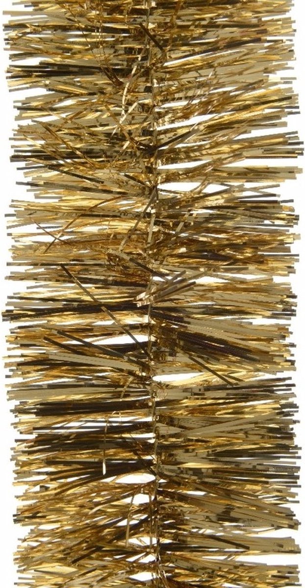 Set van kerstboom sterren folie slinger goud 700 cm / kerstslingers goud 270 cm - Lametta guirlande folieslingers goud - Kerstversiering en decoratie – foto 3