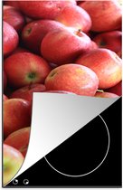 KitchenYeah® Inductie beschermer 30x52 cm - Appel - Rood - Fruit - Kookplaataccessoires - Afdekplaat voor kookplaat - Inductiebeschermer - Inductiemat - Inductieplaat mat