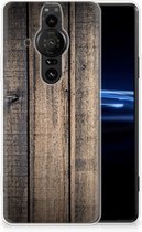 Telefoon Hoesje Sony Xperia Pro-I Leuk TPU Back Cover Steigerhout