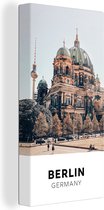 Toile Peinture Berlin - Allemagne - Architecture - 40x80 cm - Décoration murale