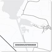 Muismat Klein - Kaart - Idskenhuistermeer - Plattegrond - Stadskaart - Friesland - 20x20 cm