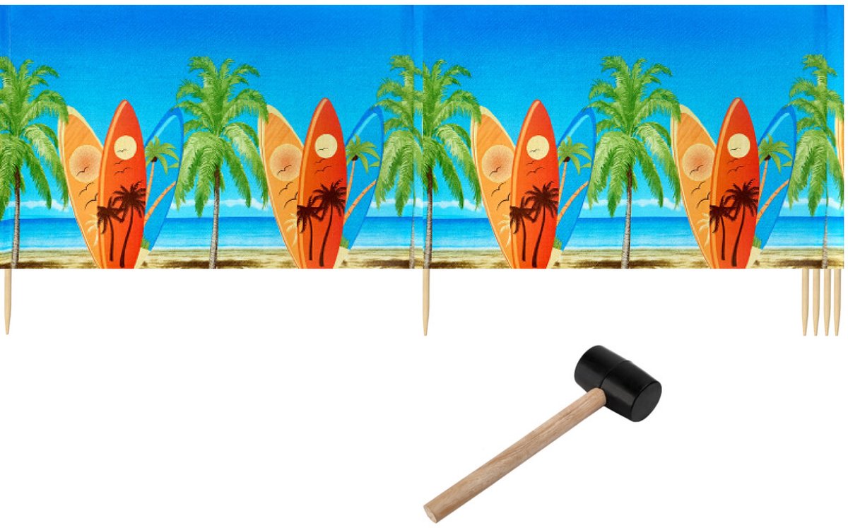 Garronda Strand Windscherm Met Stokken - Windscherm Strand – Windscherm – Camping – LA-EX-Wb-6m