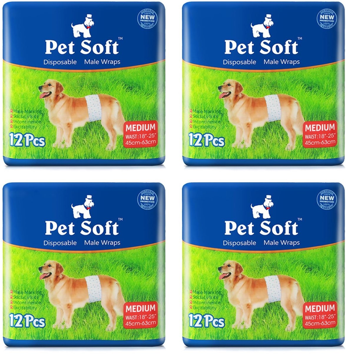 Elzusha - Wegwerpluiers voor Honden en Puppy’s, Super Absorberend