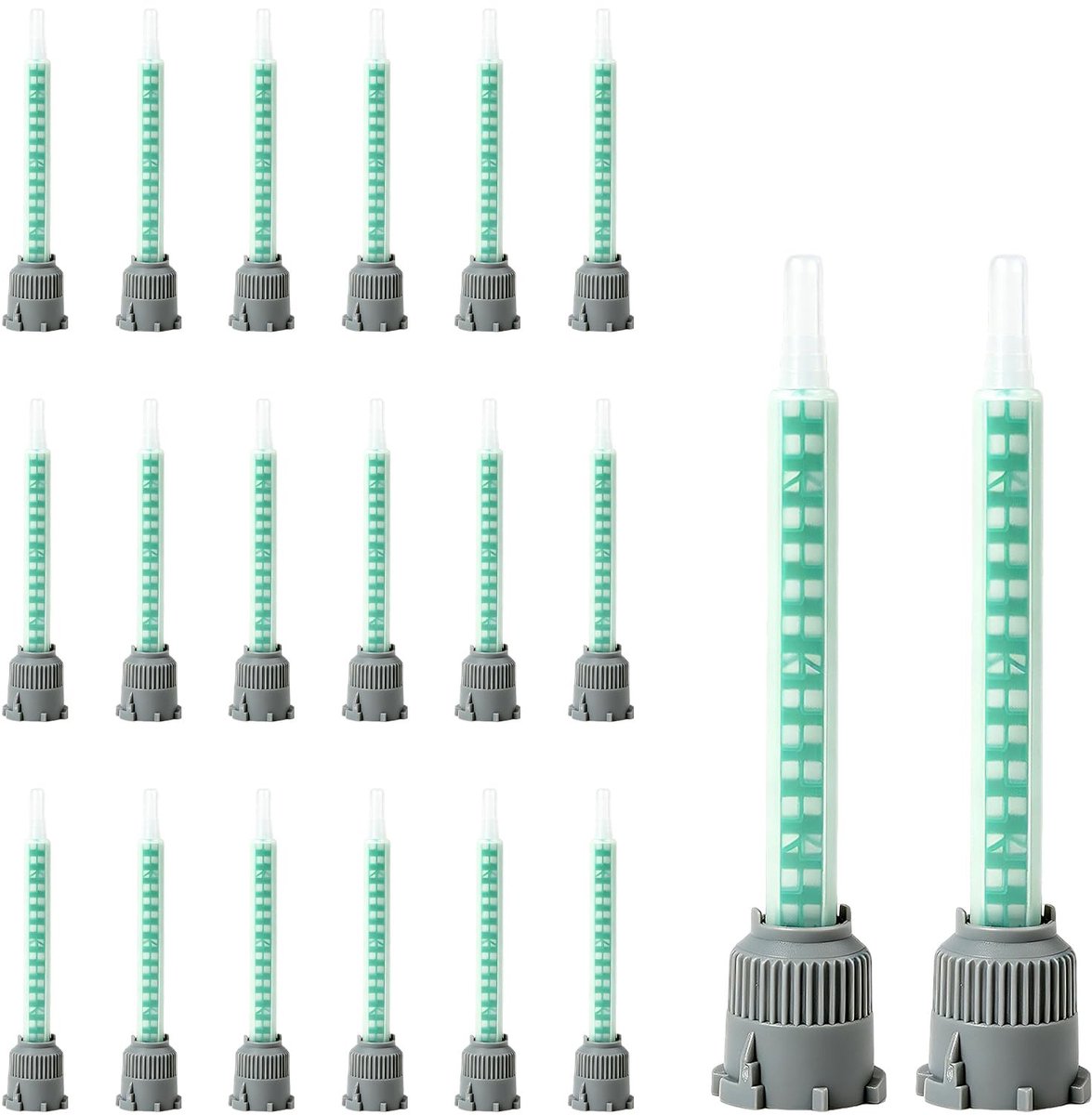 Elzusha - 20 Stuks Statische Mengmondstukken voor 2K Lijm