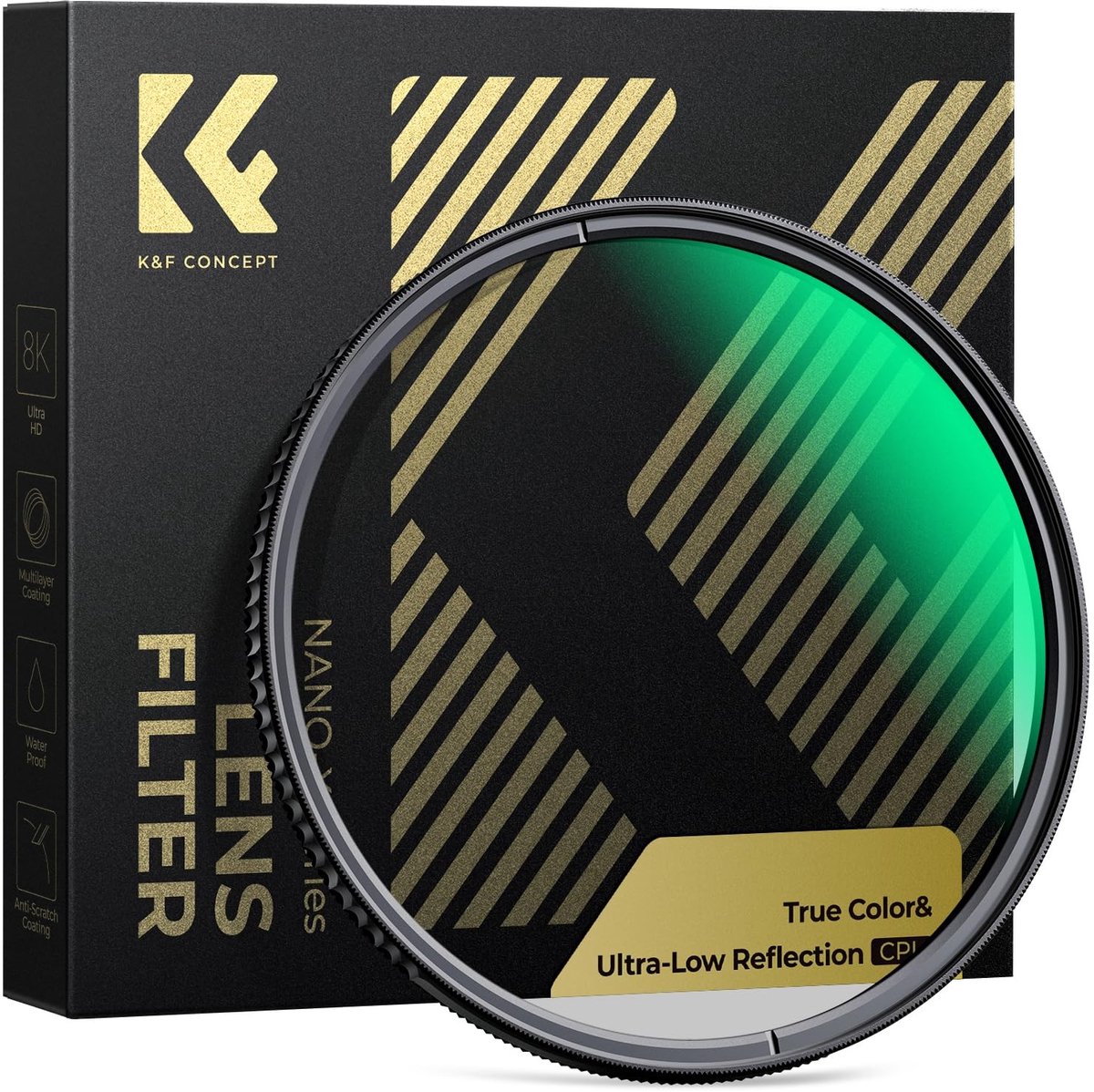 Elzusha - 77mm Circulair Polariserend Filter voor Verbeterde Kleuren en Reflecties